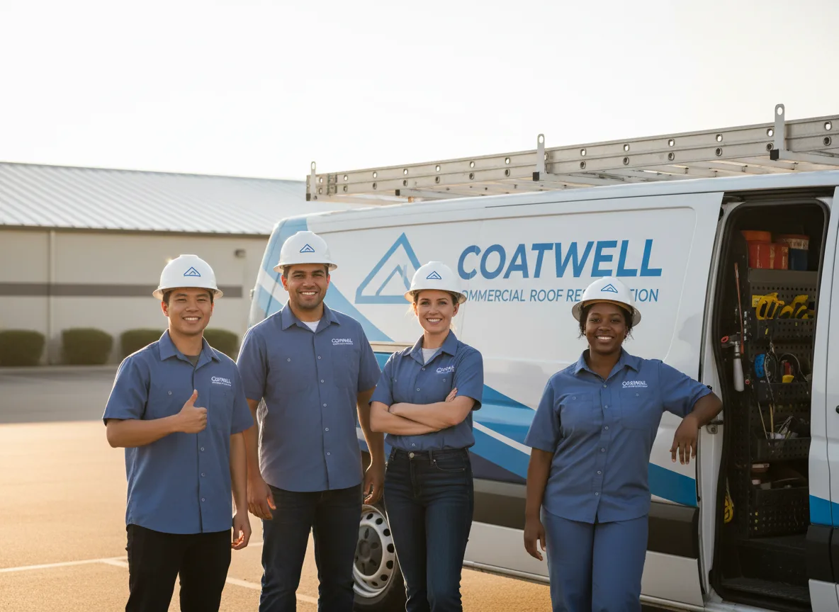 Commercial roof coating company in Newcastle, TX